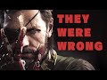Metal Gear Solid V Is A Misunderstood Anti War Masterpiece
