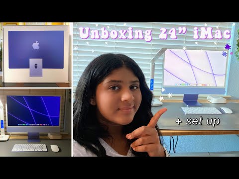 Unboxing the 24" Purple M1 iMac | unboxing + set up + first impressions