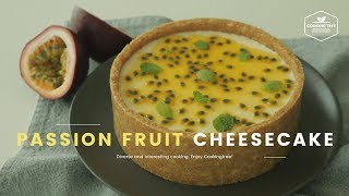 노오븐! 패션 후르츠 레어 치즈케이크 만들기 : No-Bake Passion fruit Cheesecake Recipe - Cooking tree 쿠킹트리*Cooking ASMR