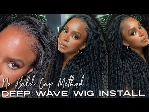 NO BALD CAP! BIG CURLY DEEP WAVE CLEAR LACE WIG INSTALL! XRSBEAUTYHAIR | ALWAYSAMEERA