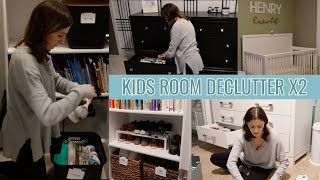 KID'S ROOM DECLUTTER & REFRESH // Sorting Kids Clothes & Rooms + Baby & Toddler Room Organization