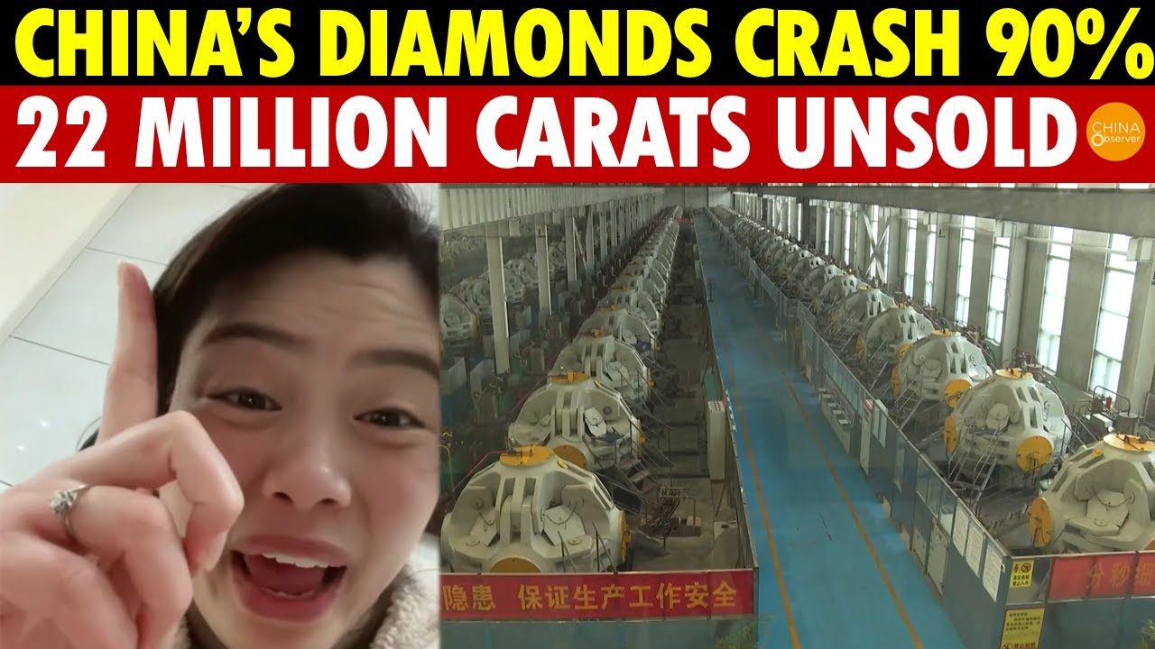 China’s Diamond Prices Crash 90% Overnight! 22 Million Carats Unsold, Secondhand Prices Plunge 99%