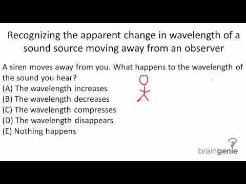 7.2.4.3 Recognizing the apparent change in wavelength of a sound source moving away---