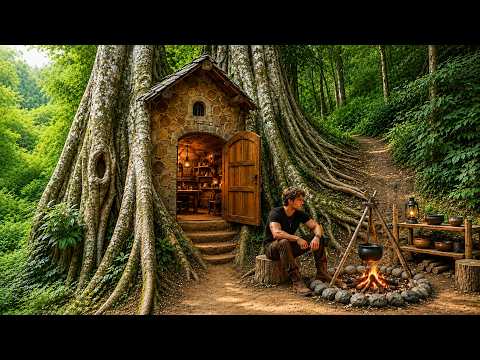100 Days Alone in the Tropical Forest | From 0°C to 50°C Survival