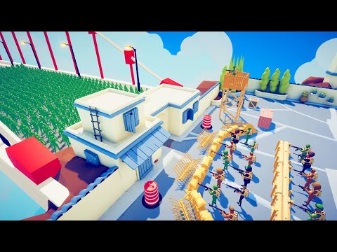 Zombie 100 Units vs Army - Totally Accurate Battle Simulator TABS