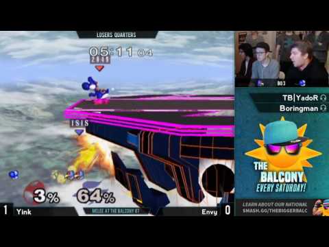 Melee @ the Balcony 87 - Losers Quarters ft. Yink (Ganondorf, Yoshi) VS Envy (Falco)
