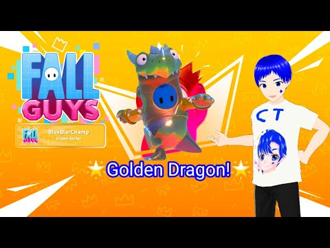 Fall Guys SS4: i Finally Got Full Golden Dragon! + 52 Rank!