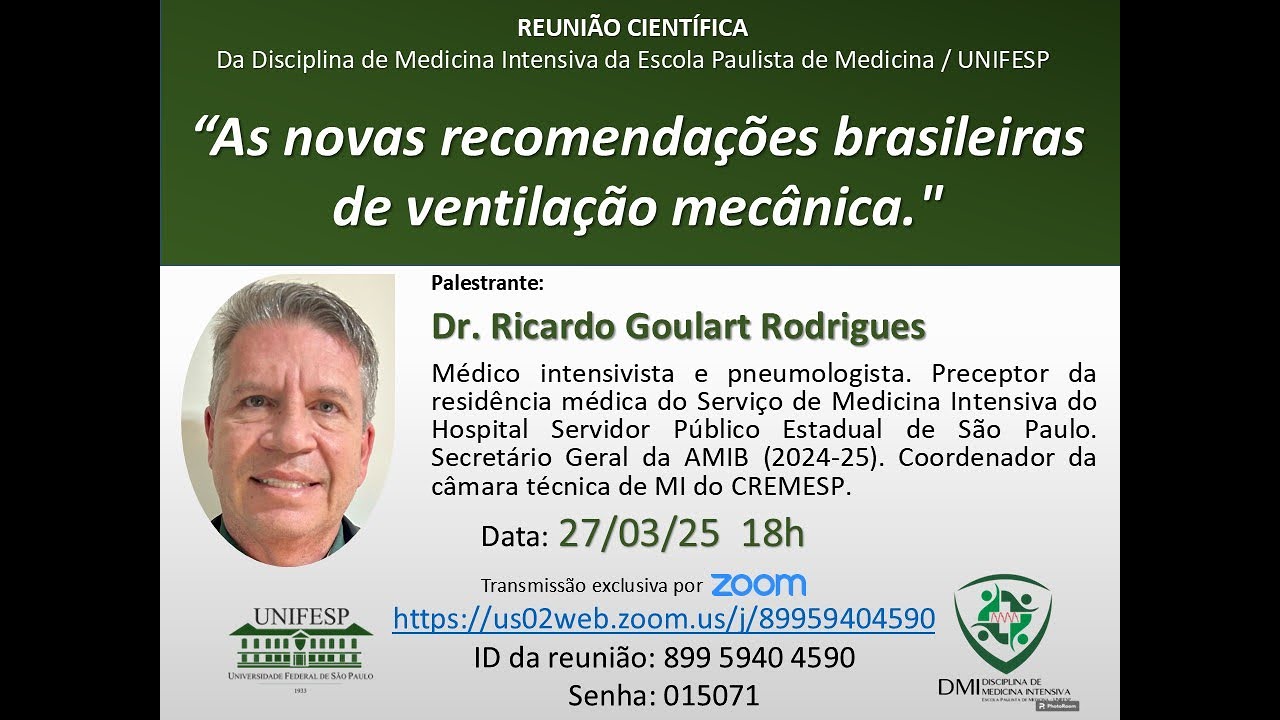 Ventilação mecânica básica e as novas recomendações brasileiras de ventilação mecânica