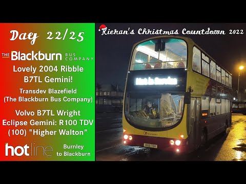 (22) The Blackburn Bus Company Volvo B7TL Wright Eclipse Gemini: R100 TDV