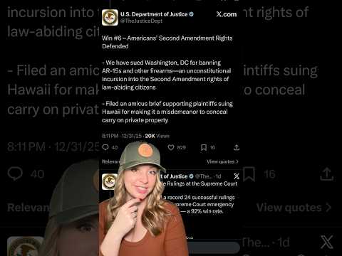 DOJ Defends The 2A?!? #shortsfeed #2ndamendment #shortsvideo #shorts Thumbnail