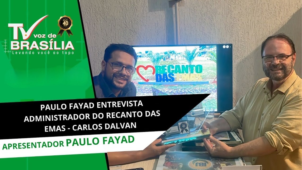 Paulo Fayad entrevista Carlos Dalvan no Recanto das Emas