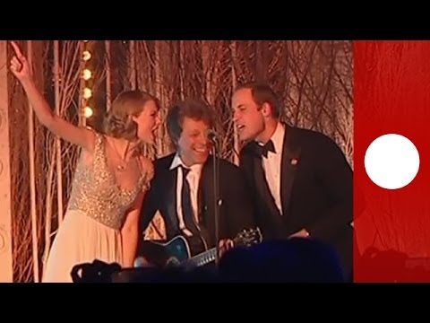 Video: Prince William sings Bon Jovi's 'Livin' on a Prayer' with Taylor Swift