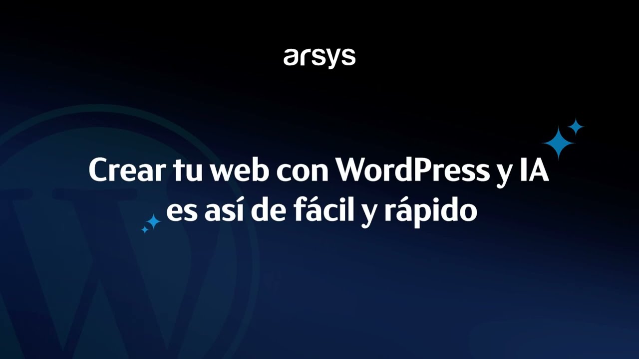 Vídeo: La forma más fácil y rápida de crear tu web: WordPress con IA