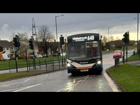 Last service: Stagecoach north east ADL enviro 200mmc 26278 operating the 64B to Middlesbrough