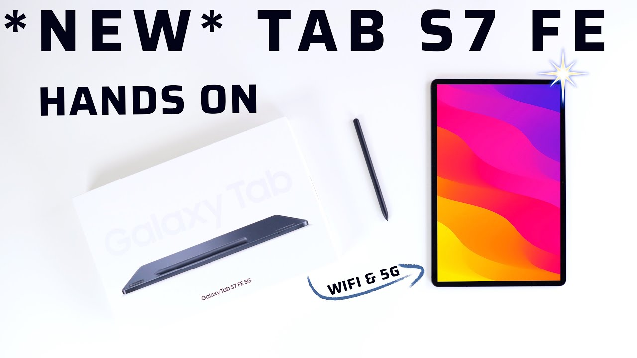 Samsung Galaxy Tab S7 FE - UNBOXING & First Impressions (NEW Keyboard)