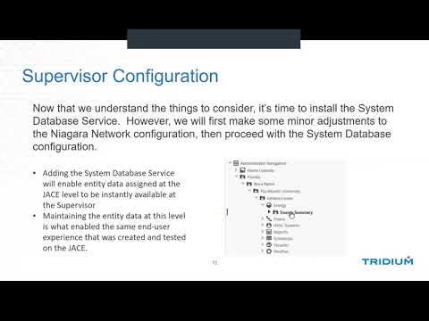 TridiumTalk: Niagara 4.6 System Database Feature (November 8, 2018)