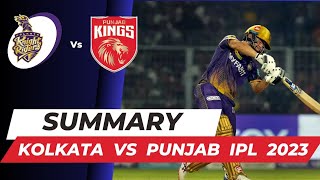 Kolkata Knight Riders vs Punjab Kings IPL 2023 Summary | kkr vs pbks ipl 2023