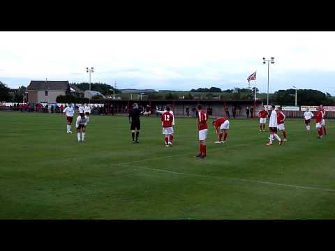 Hill of Beath v Linlithgow Rose - 13/08/13 - Tackle on Roddy