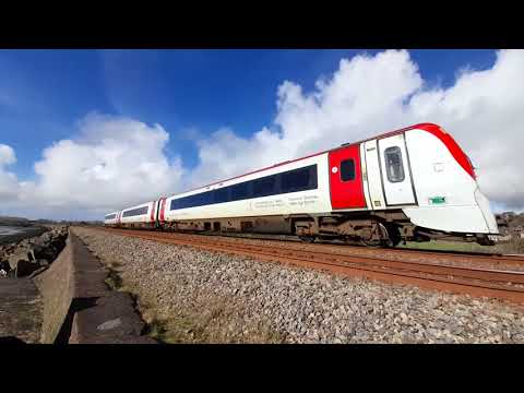 Transport For Wales Class 175 Driving Alongside Millennium Coastal Path | 175107 | 26/2/21