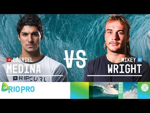 Gabriel Medina vs. Mikey Wright - Round Three, Heat 7 - Oi Rio Pro 2018