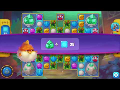 Fishdom 5744 Super Hard Level - 10 moves - NO BooSTERS