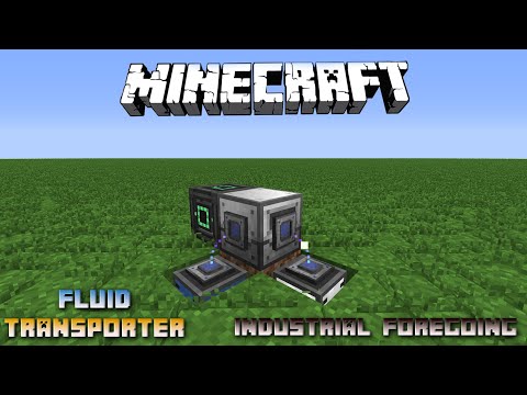 Fluid Transporter 💎 Minecraft Industrial Foregoing Tutorial 💎 English