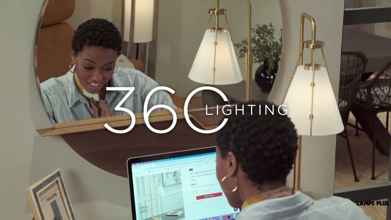 Video 1 Watch A Video About the 360 Lighting Brynn Cone Shade and Brass Dual USB Lamp