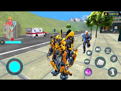 Bumblebee Multiple Transformation Jet Robot Car Game 2020 - Android Gameplay