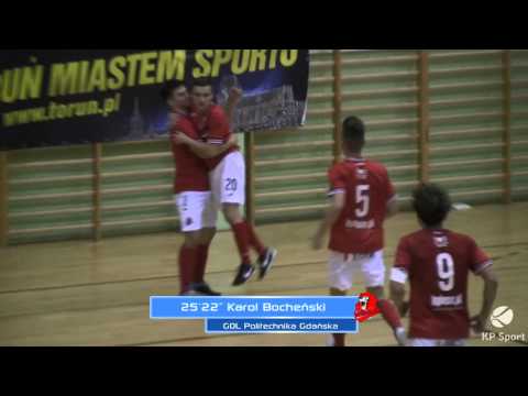 TAF Unikat Toruń - Politechnika Gdańska / Skrót / 1 Polska Liga Futsalu [10.10.2015]