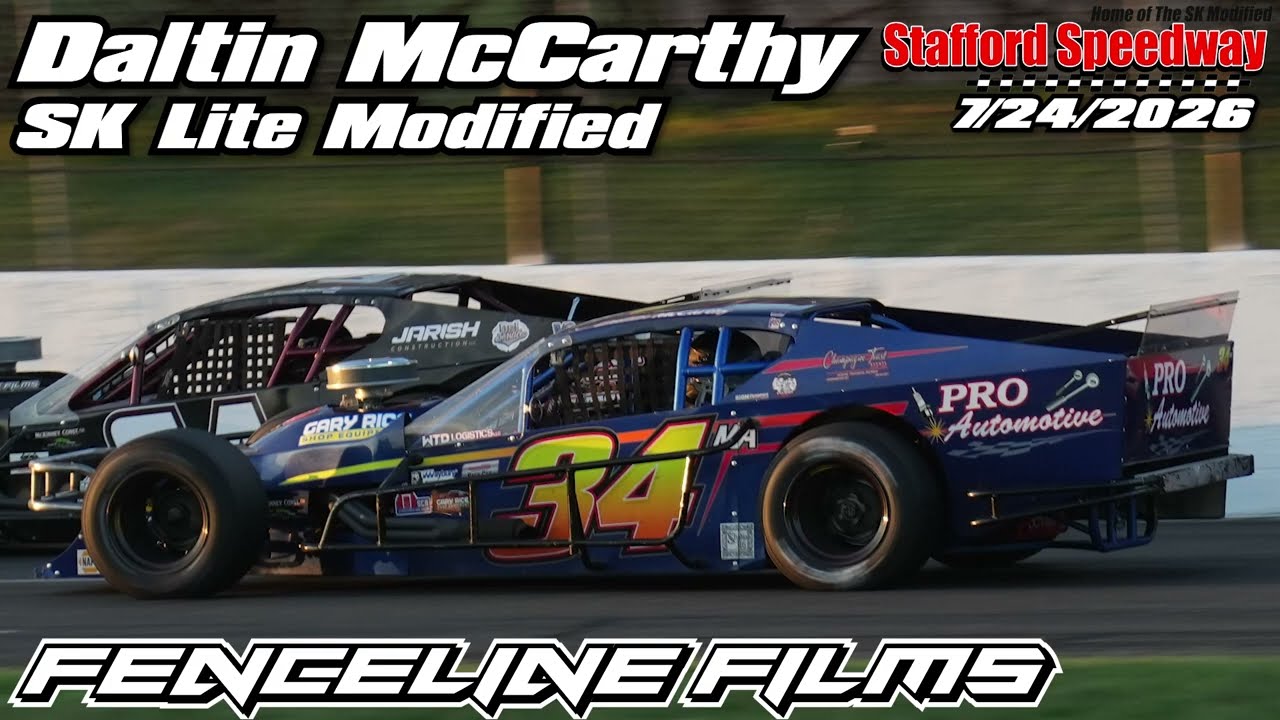 Daltin McCarthy at Stafford Speedway (SK Lite Modified)