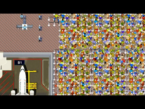 I Built an Airport with a 3.3 Mile Long Security Line and Everyone Missed Their Flight