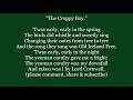 The CROPPY BOY Lyrics Words text trending IRISH REBEL sing along song not Clancy Brothers Dubliners
