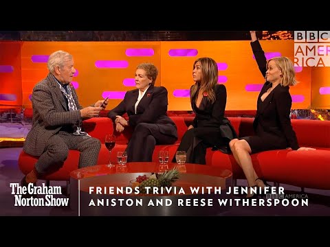 FRIENDS Trivia With Jennifer Aniston & Reese Witherspoon｜グラハム・ノートン・ショー｜BBCアメリカ (FRIENDS Trivia With Jennifer Aniston & Reese Witherspoon | The Graham Norton Show | BBC America)