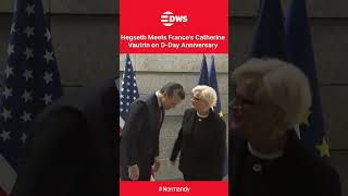 Secretary Pete Hegseth Meets France’s Catherine Vautrin on D-Day Anniversary | DWS News | AH1C