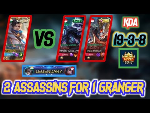 Granger vs Assassins || Global Granger Gameplay And Best Build || Mobile Legends Bang Bang