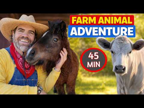 Meet Every Farm Animal & Learn Their Names with Farmer Jason 🐮 (Fun Educational Video For Kids)
