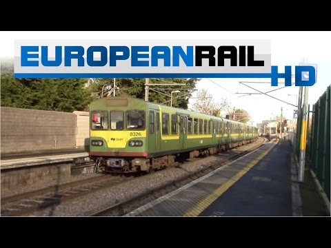 Iarnród Éireann Irish Rail DART 8100 EMU 8113 + 8126 arrives & departs Howth Junction & Donaghmede