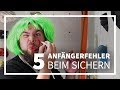 Die 5 häufigsten ANFÄNGERFEHLER beim Sichern | Einfach Klettern