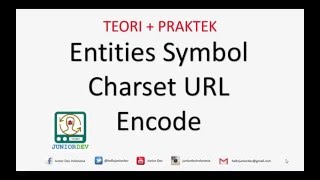 Apa itu HTML Entities - Simbol - Character Set  - URL Encode | Tutorial HTML (part 14)