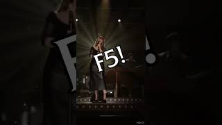 Kelly Clarkson SLAYING the F5 in All By Myself! #shorts #vocals #kellyclarkson