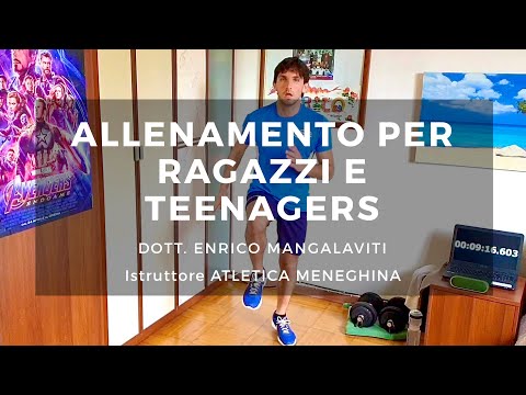 Allenamento per Ragazzi e Teenagers - Enrico Mangalaviti - Atletica Meneghina