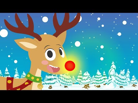 Rudolph The Red Nosed Reindeer 🦌 Children's Christmas Songs | Sing along
