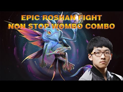 Faith_bian Dota 2 - Epic Roshan Fight, Non Stop Wombo Combo