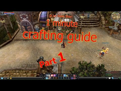 1 minute crafting guides - Part 1: Equipment crafting