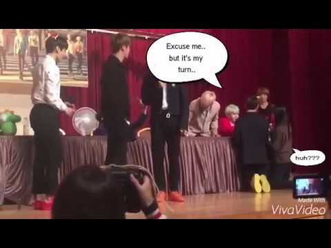 [ENG] 151217 BTS V pretends as an Army @ COEX Fan Sign