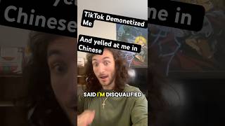 TikTok demonetized me… then yelled at me in Mandarin #disqualified #wtf #fyp #creatorrewardsprogram
