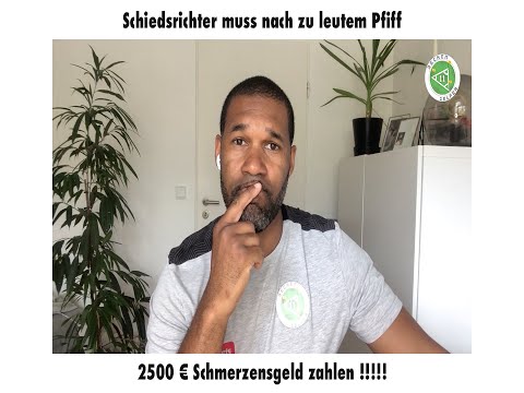 Schiedsrichter muss 2.500€ Schmerzensgeld für zu lauten Pfiff zahlen