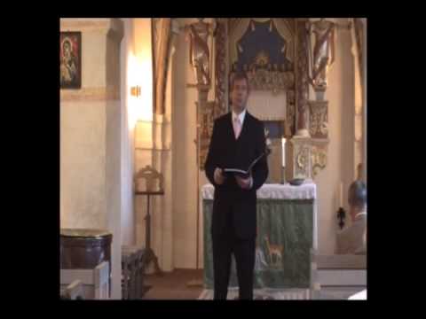 Glenn Bengtsson sings Betrakta nu, min själ! ur Johannes-Passionen by Bach Bjuv 2009