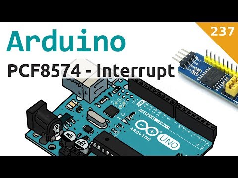 Interrupt e PCF8574 (port expander I2C) con Arduino - Video 237