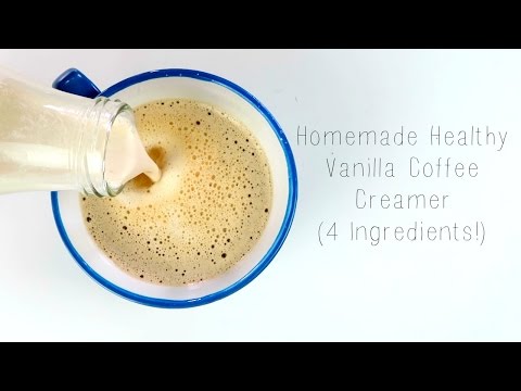 Homemade Healthy Vanilla Coffee Creamer
